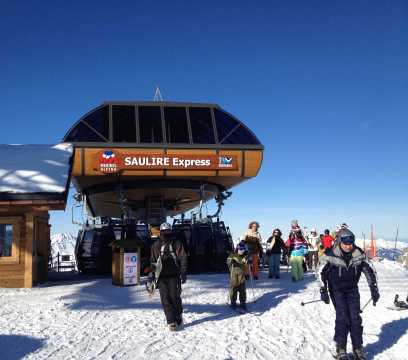 Az új Saulire Express a Saulire csúcson(Meribel-Courchevel határa)