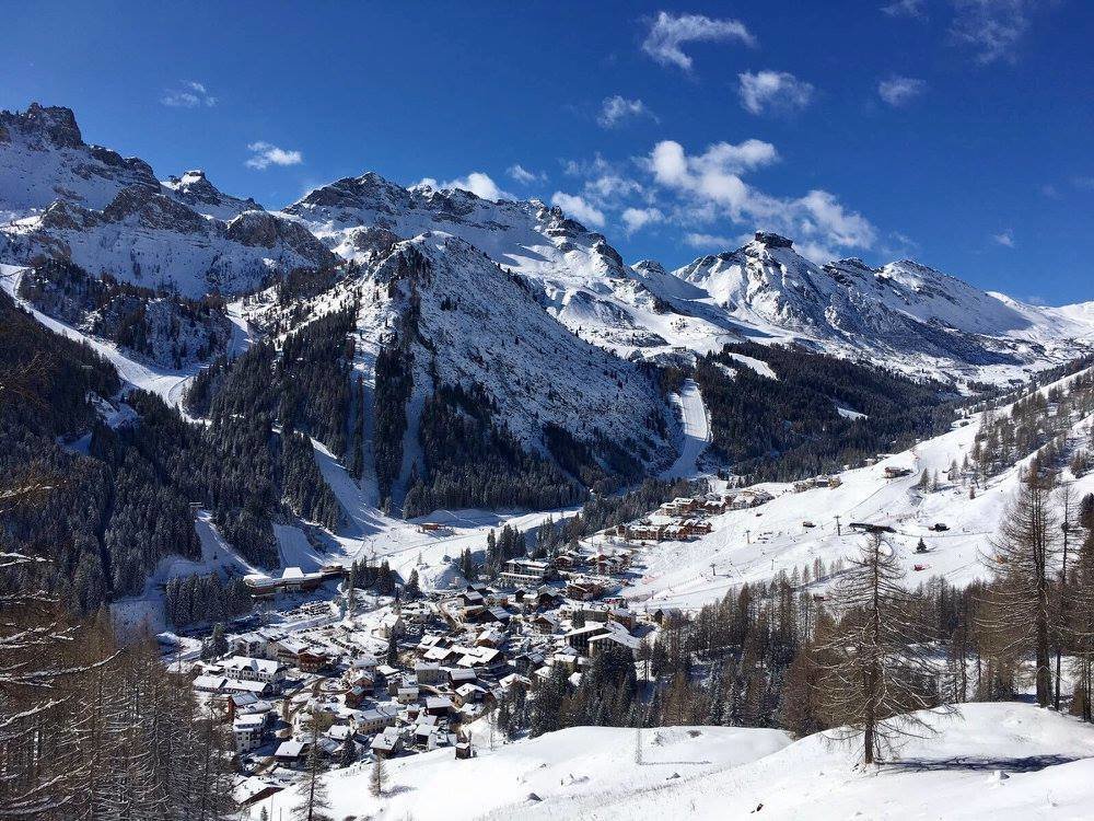 Arabba, a település ismét fehér