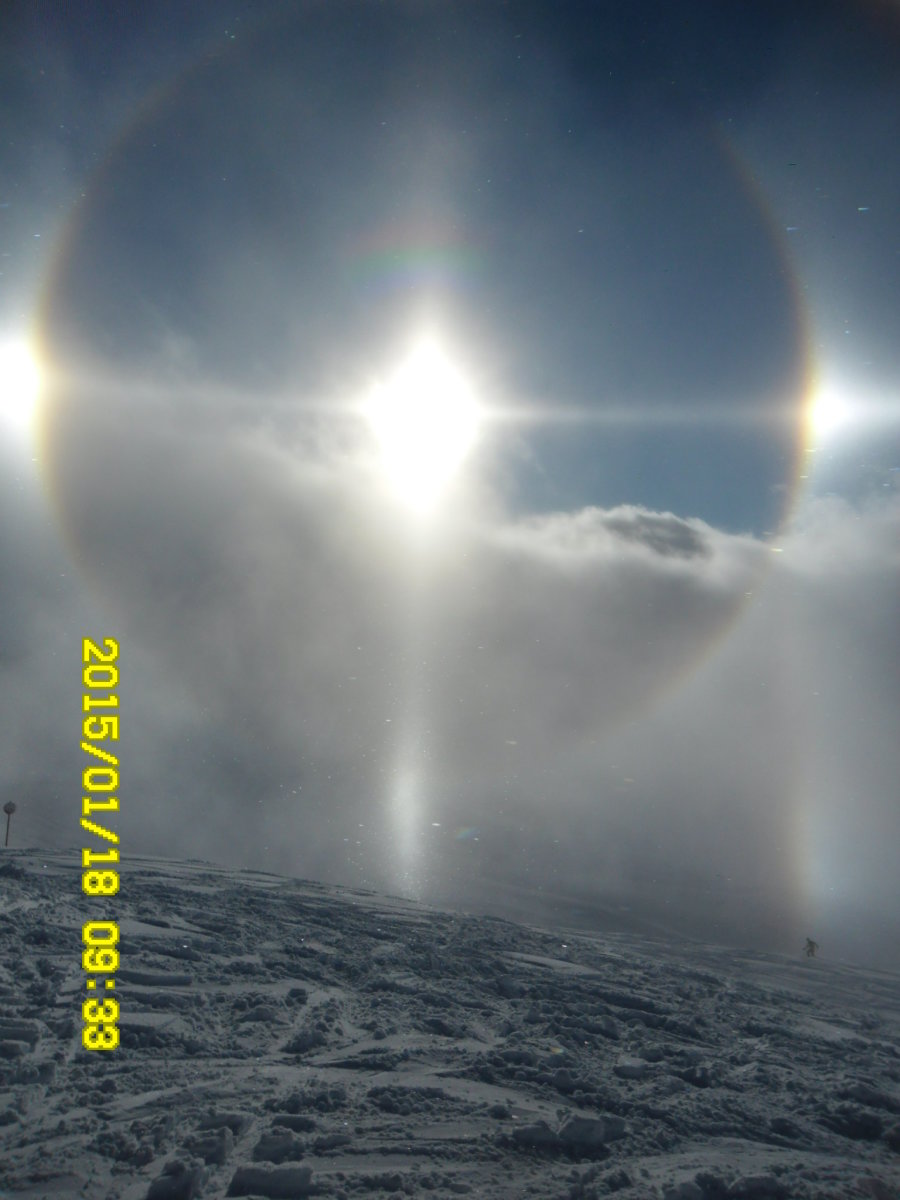 Halo jelenség Arlbergben