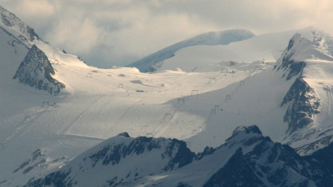Kitzsteinhorn látványa a Schönleitentől teleobival.