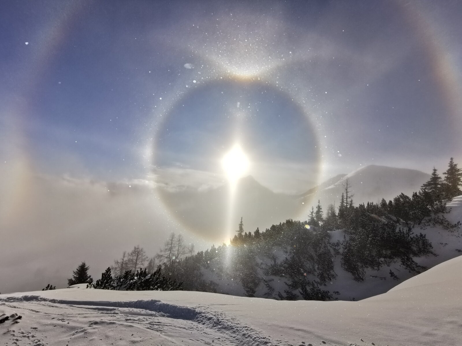 Reiteralm: halojelenség ma délben