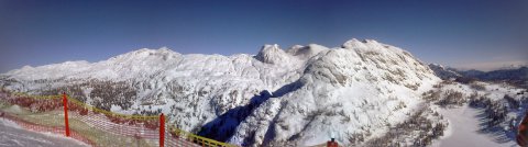Tauplitz 2015.02.04. Panoráma kép (Schneiderkogel) 1765 m