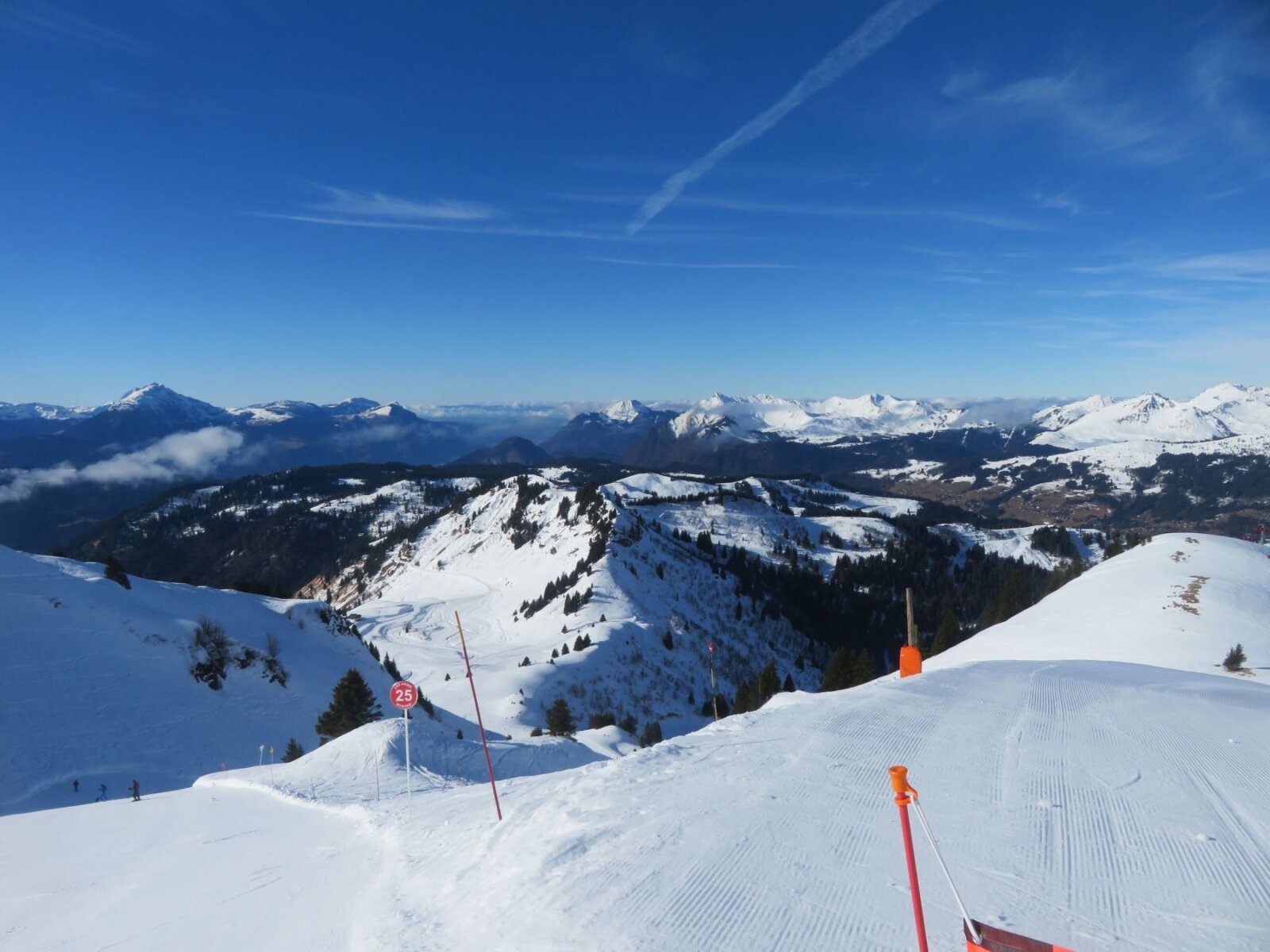 Morzine, kilátás a Chamossiere-ről