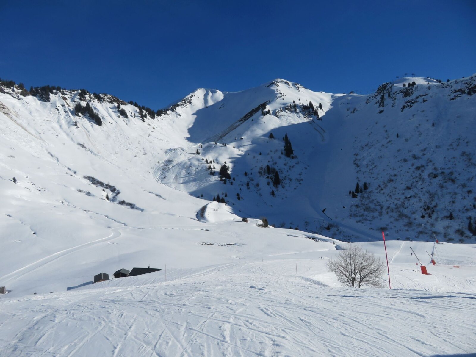 Morzine, a Blanchots piros pálya