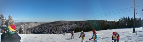 Rogla 2016.02.04. Panoráma kép, 1517m