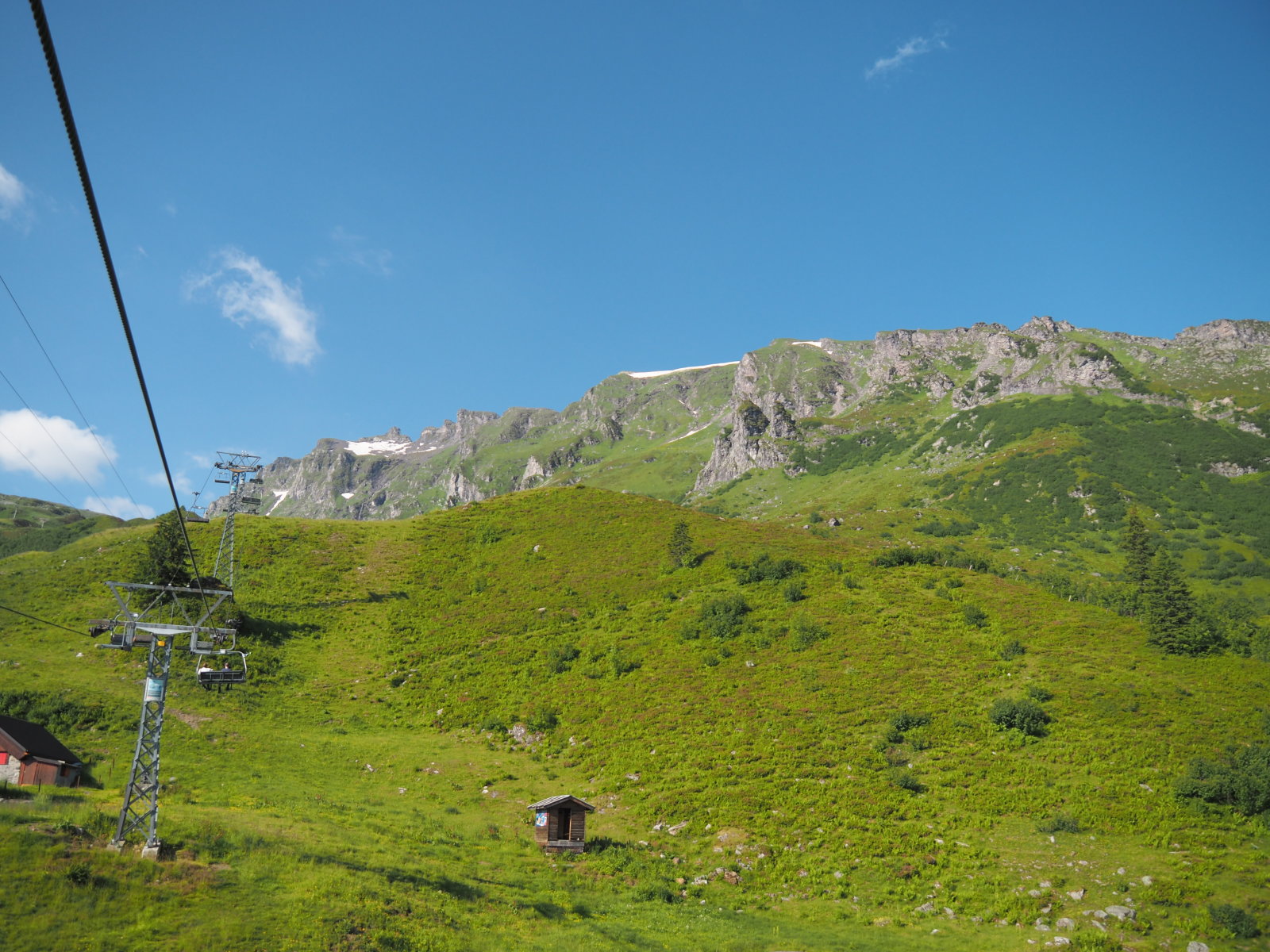 a felvonóban a Gaffia felé