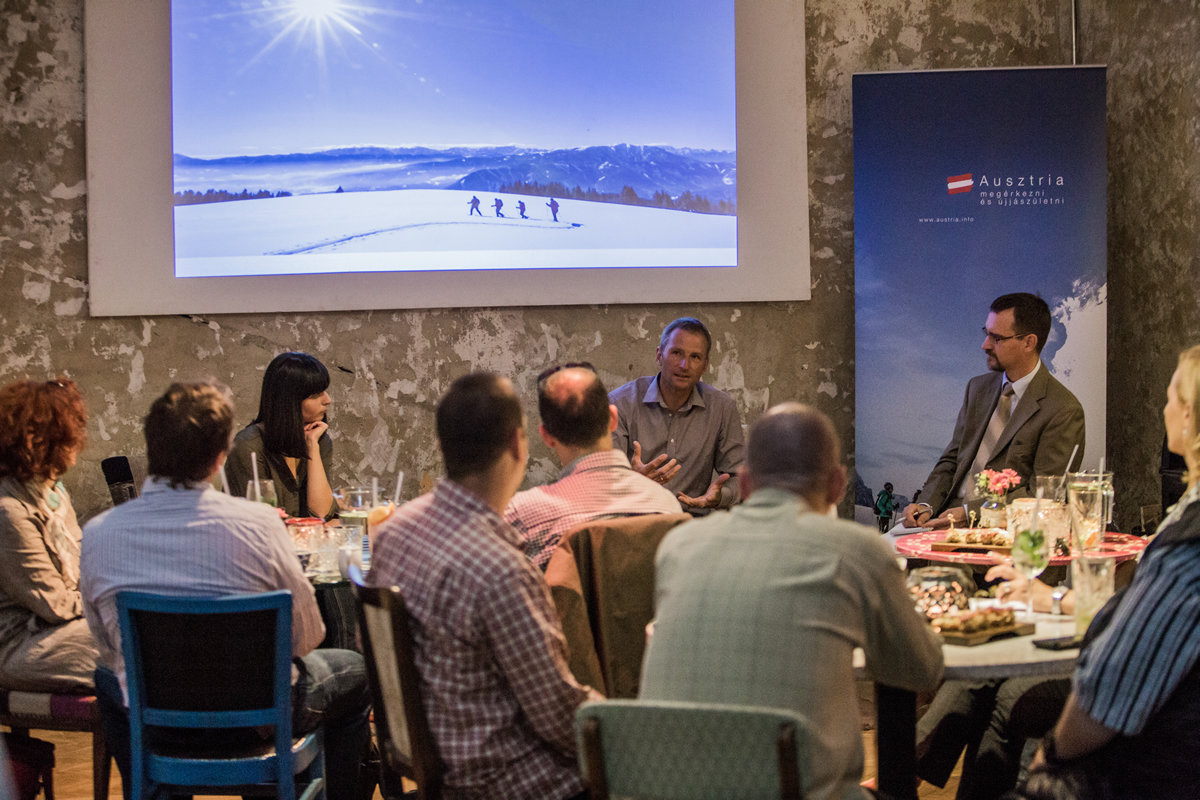 A sajtóbeszélgetést az Österreich Werbung szervezte  | Fotó: Földházi Árpád