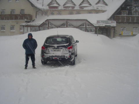 Praebichl 2012.febr. A hó fogságában 2 napig.