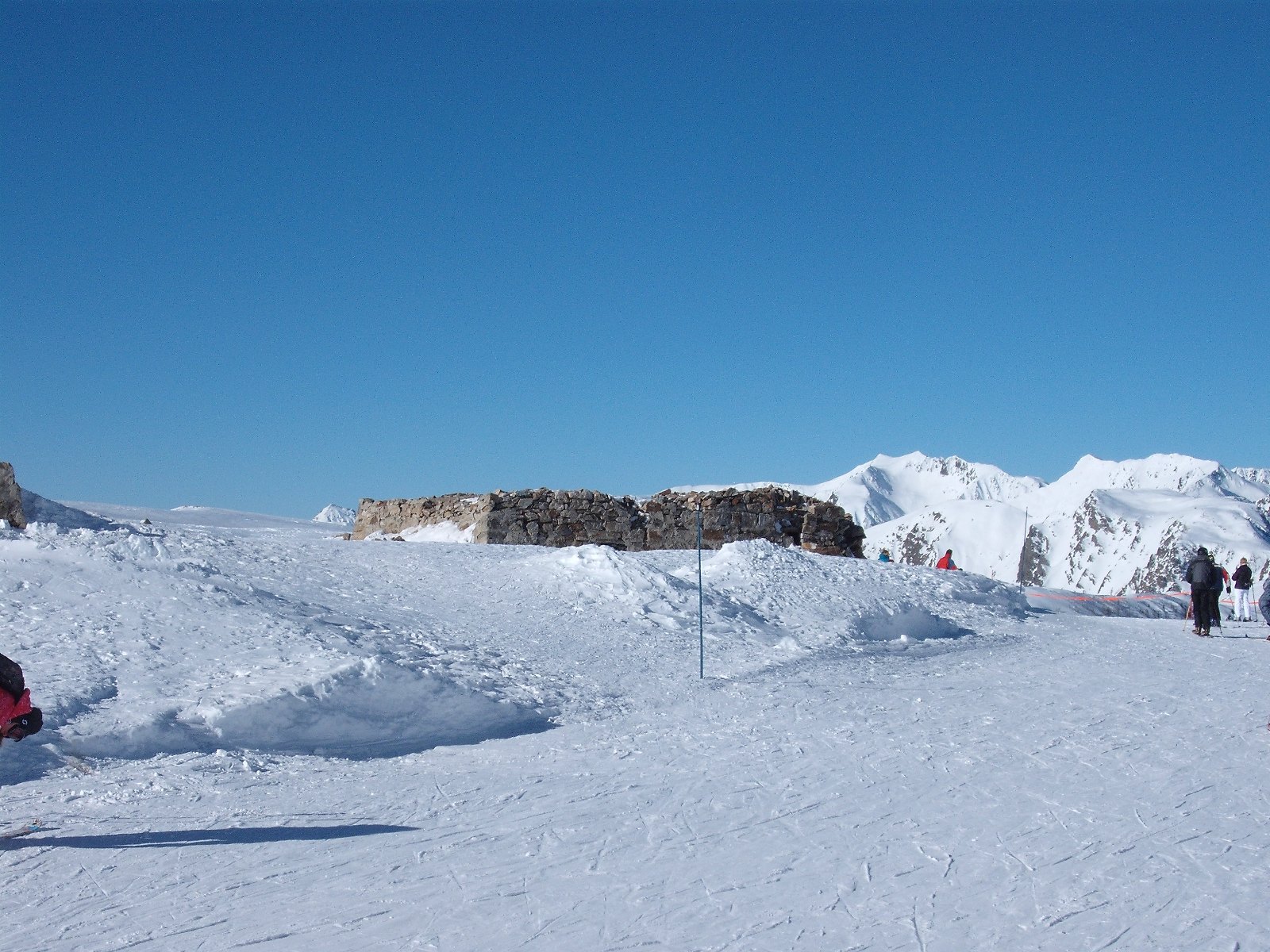 Bunkerek a Lombarde felvonó végállomásánál