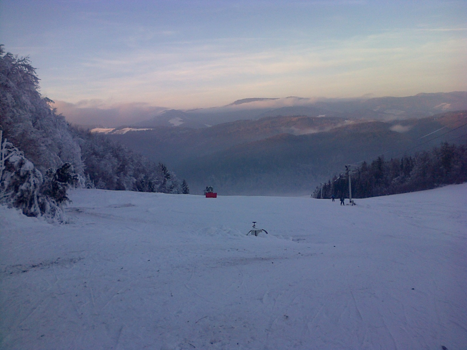 A pálya felső része