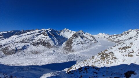 Az Aletsch gleccser az Eggishornról