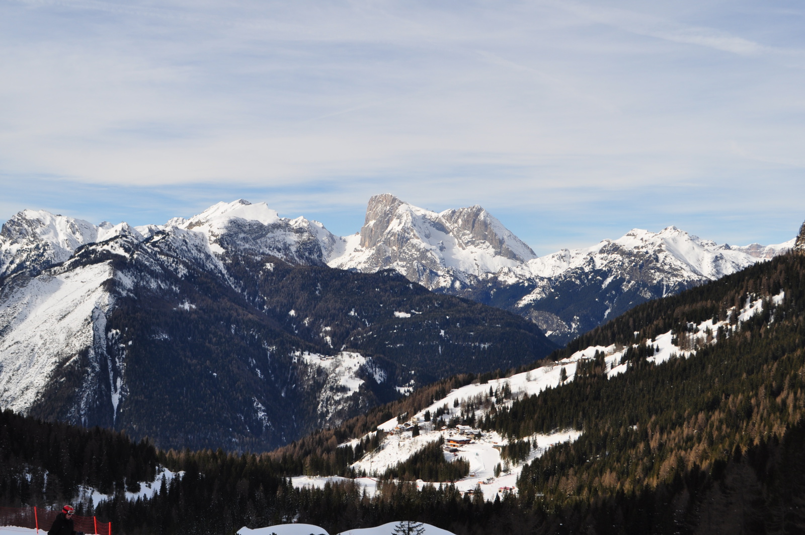 A Marmolada Alleghe felől nézve