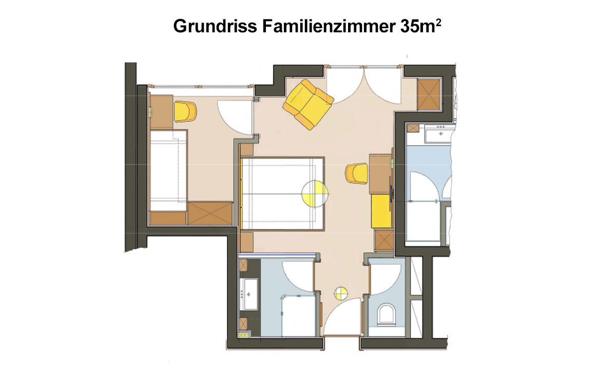 Családi szoba - 35 m2