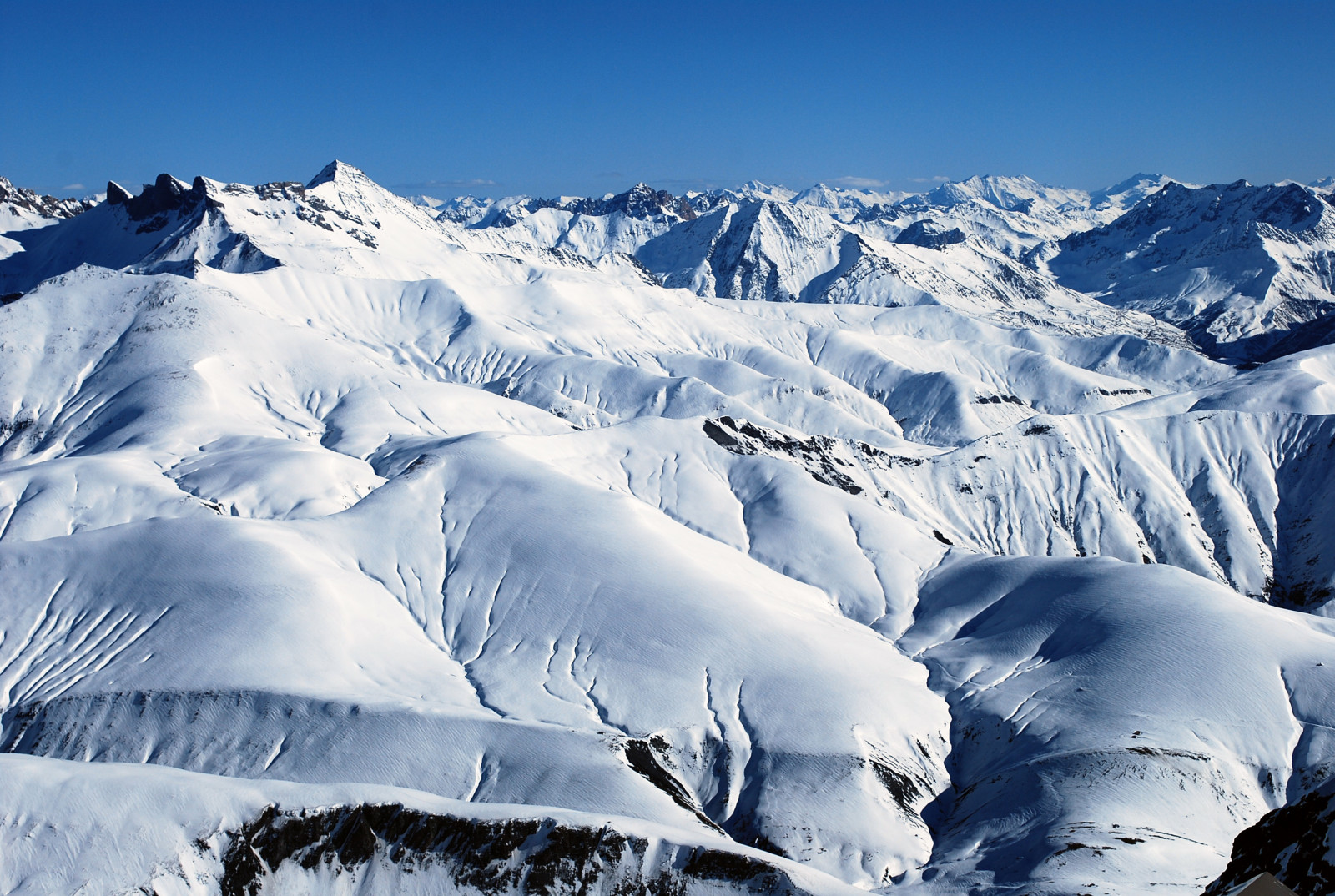Alpe d'Huez, kilátás a Pic Blancról