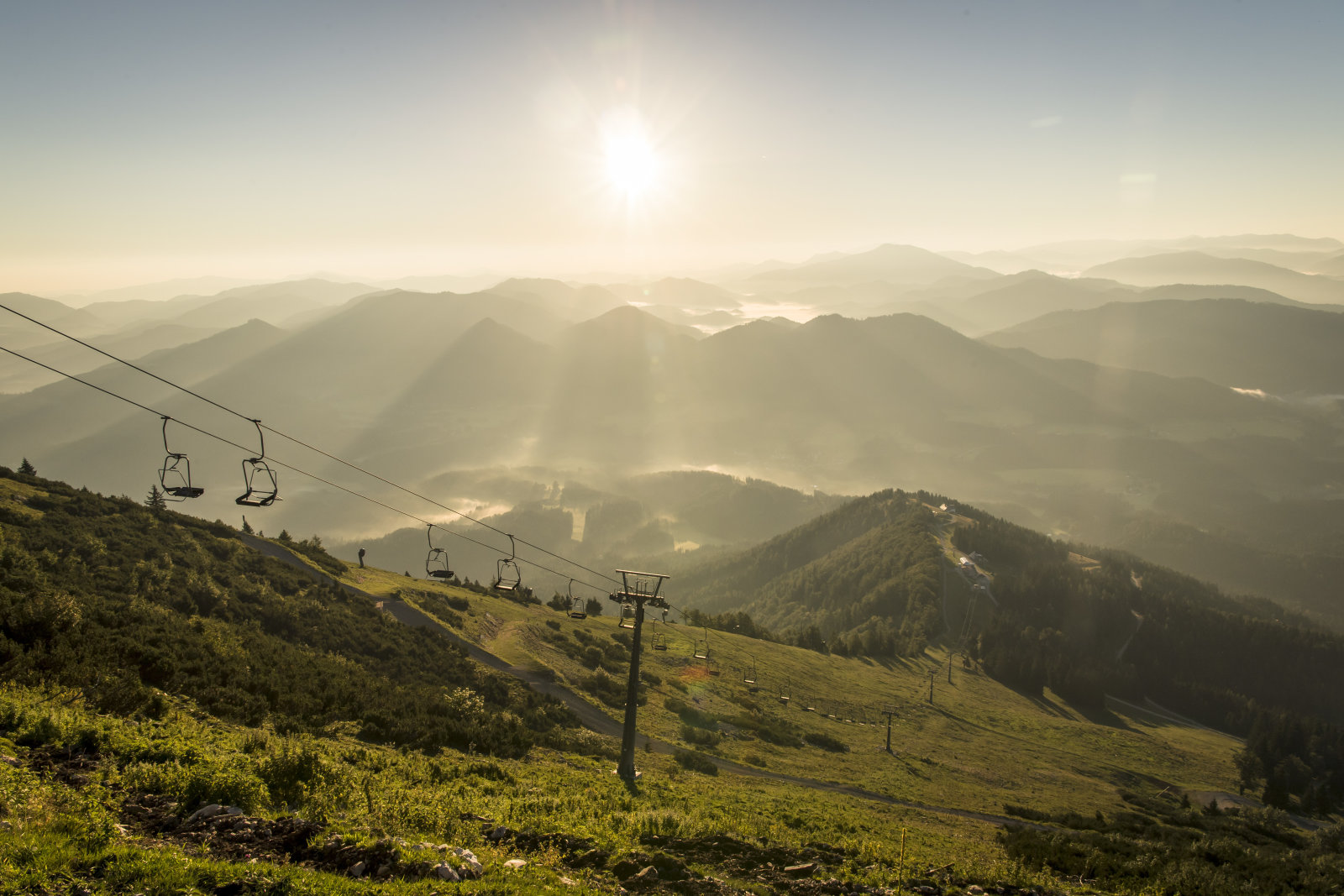 Gemeindealpe nyáron is üzemelő felvonója |  © Niederösterreich-Werbung/ Robert Herbst