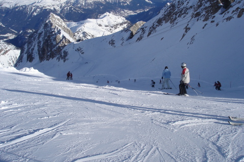 Marmolada, 12 km-es piros pálya teteje.