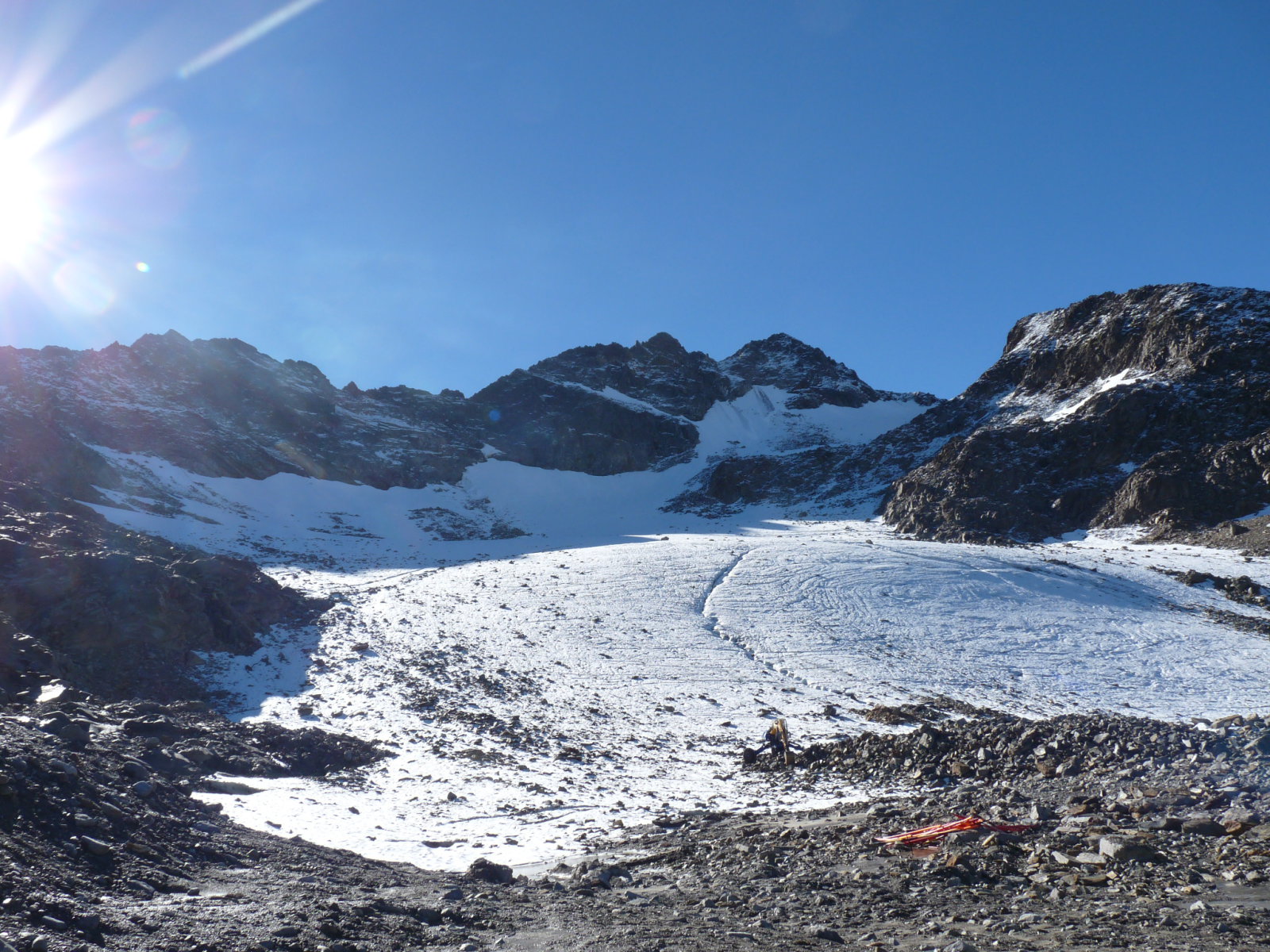 A Szent Anna gleccser alja