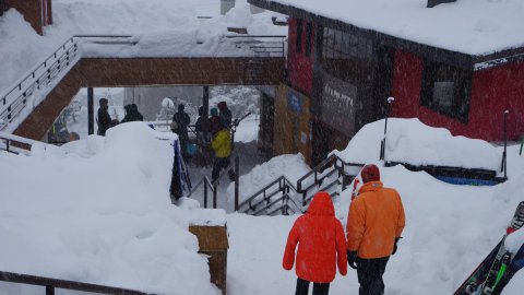 Hómennyiség La parvában - Fotó: Ski La Parva