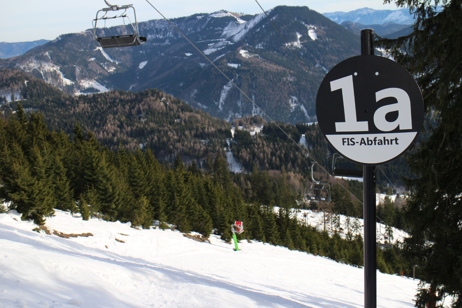 A bevállalósabbak választhatják a meredek 1a-es pályát.