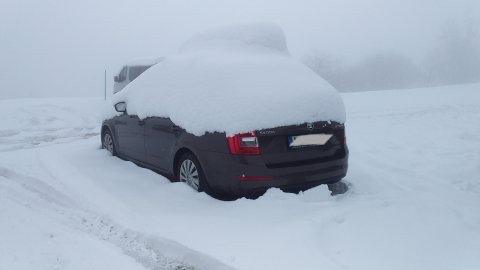 Vercorin, az éjszakai havazás...