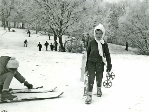 Első síelés a Mátrában