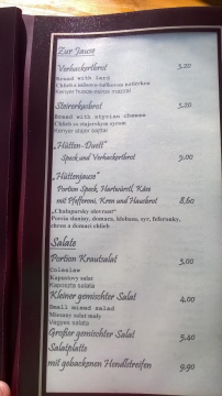 A hatüléses lift hegyállomása melletti Krummholzhüttében magyar menüvel kedveskedtek nekünk