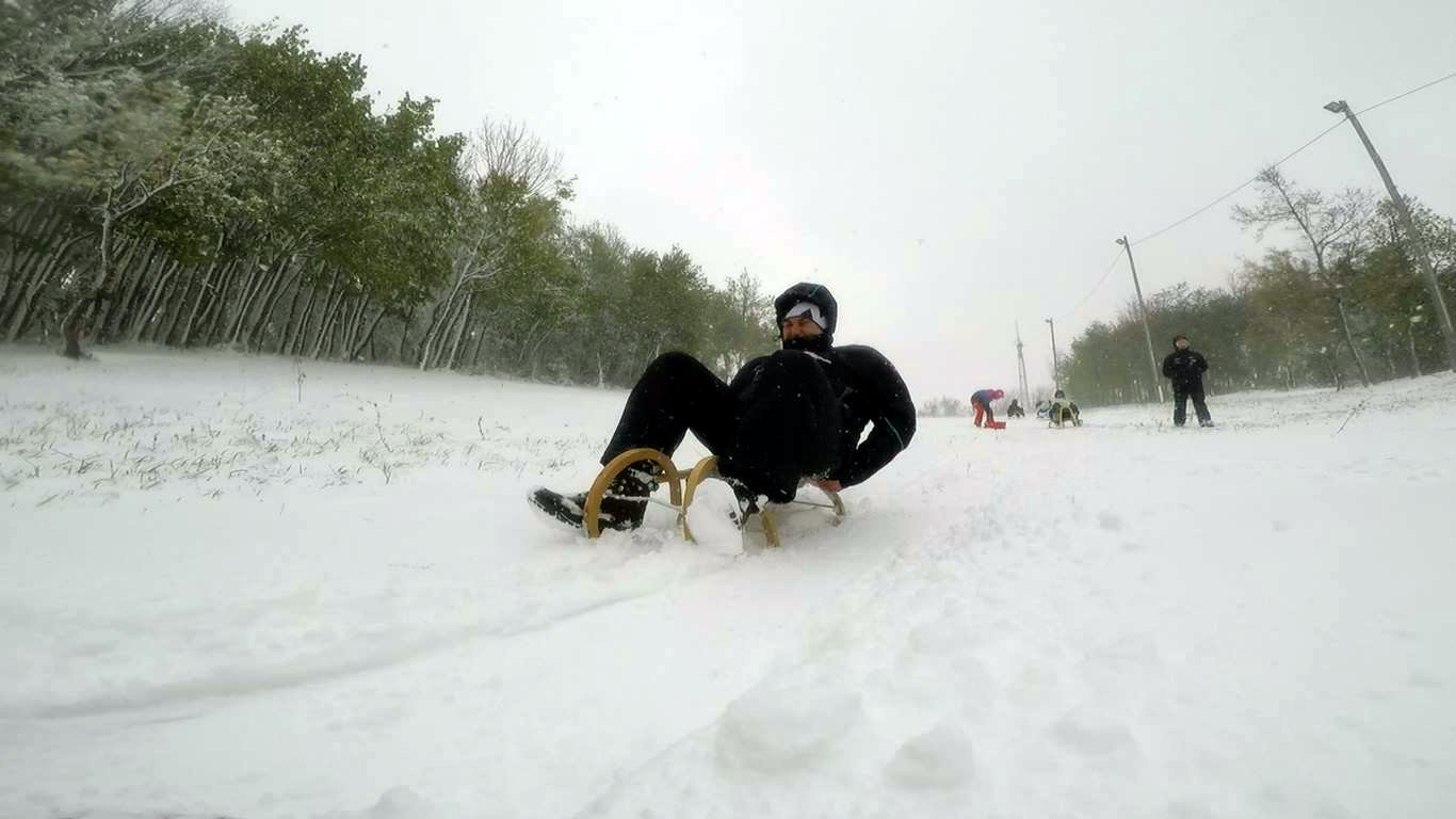 Eplényben a szánkósok örülnek a hónak | Fotó: László Márk, Intesport Síaréna