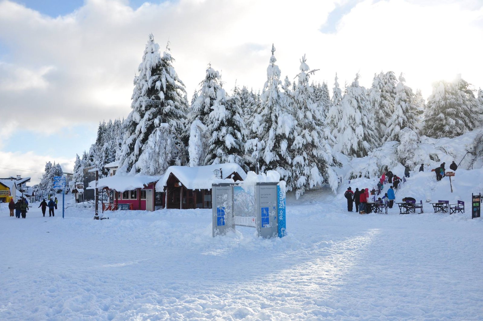 A völgyben is sok hó esett. | Fotó: Cerro Catedral