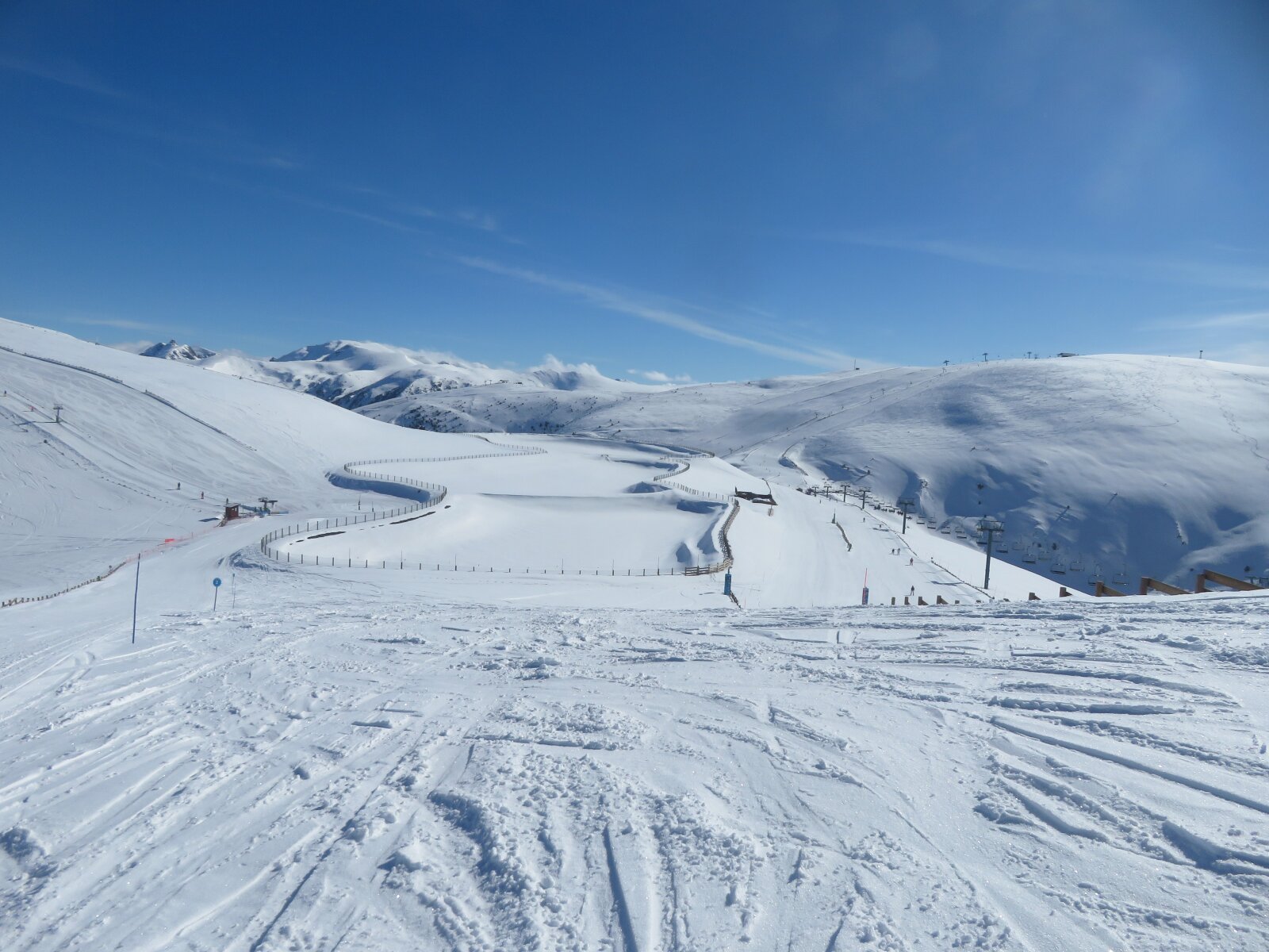 Grandvalira - Kilátás a Portellá-ról