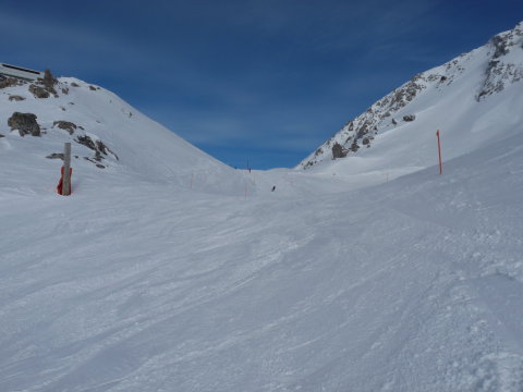 Délután a lenzerheidi északi oldal ide most besütött a nap