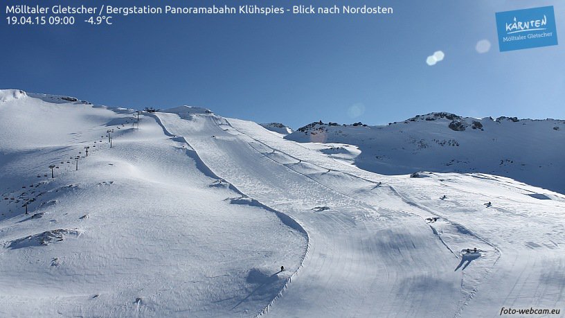 Mölltal gleccser napsütésben pompázik