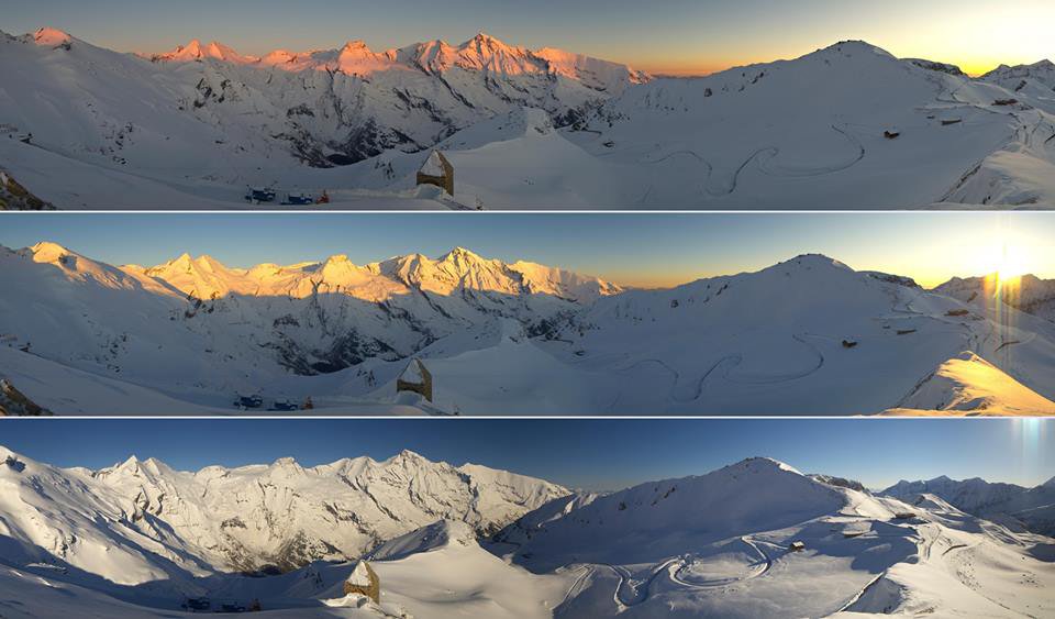 Napfelkelte a Grossglockner út mellett