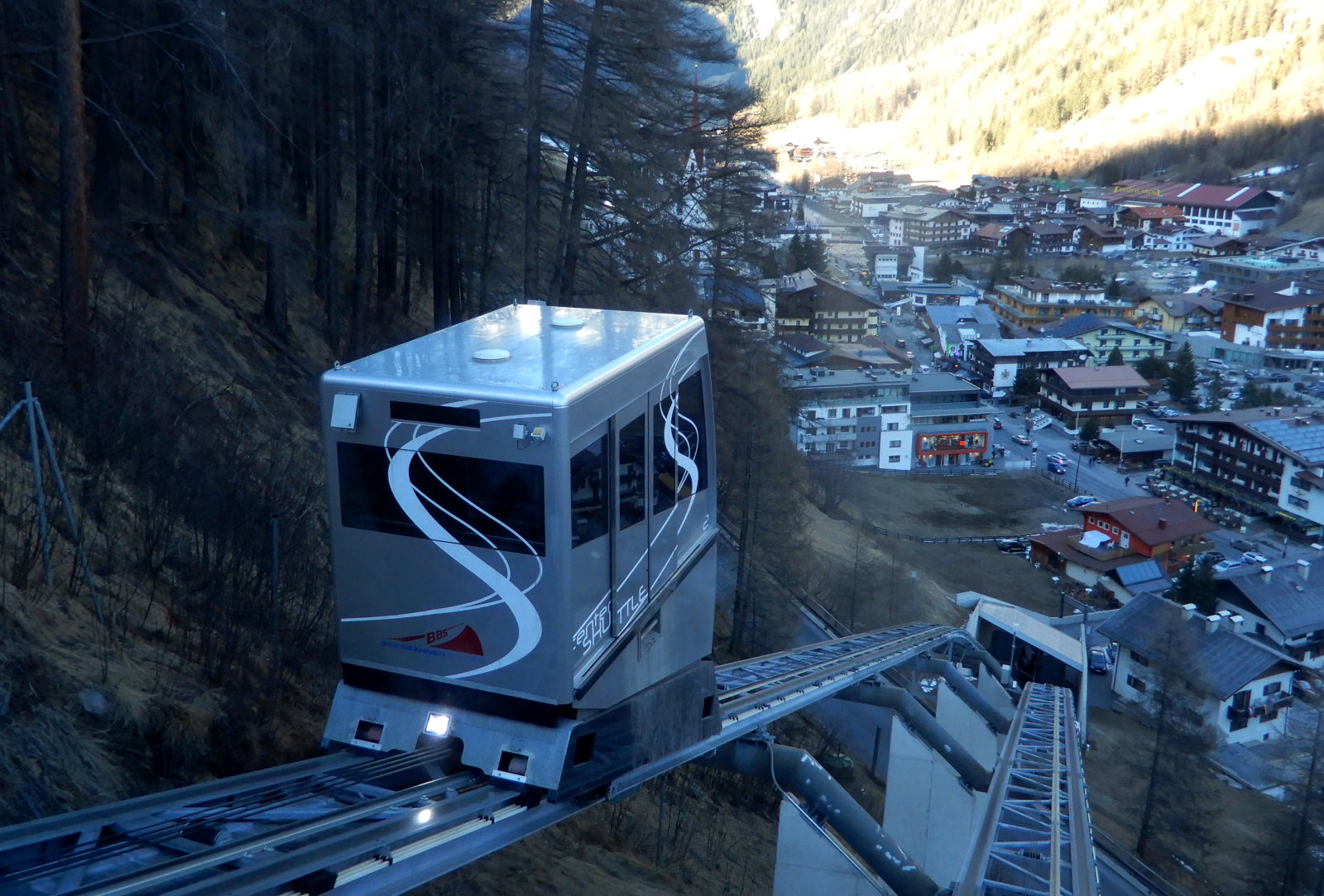 Söldeni sikló a városközpontból