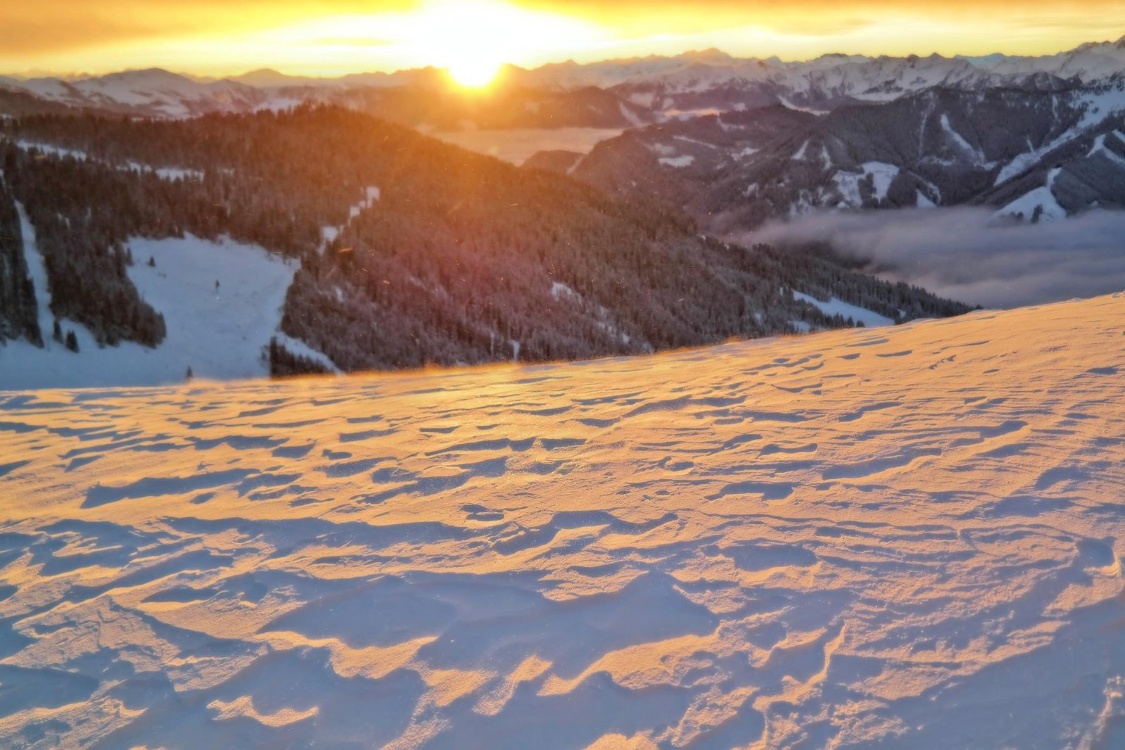 Saalbachon 25-30 cm esett - fotó: facebook