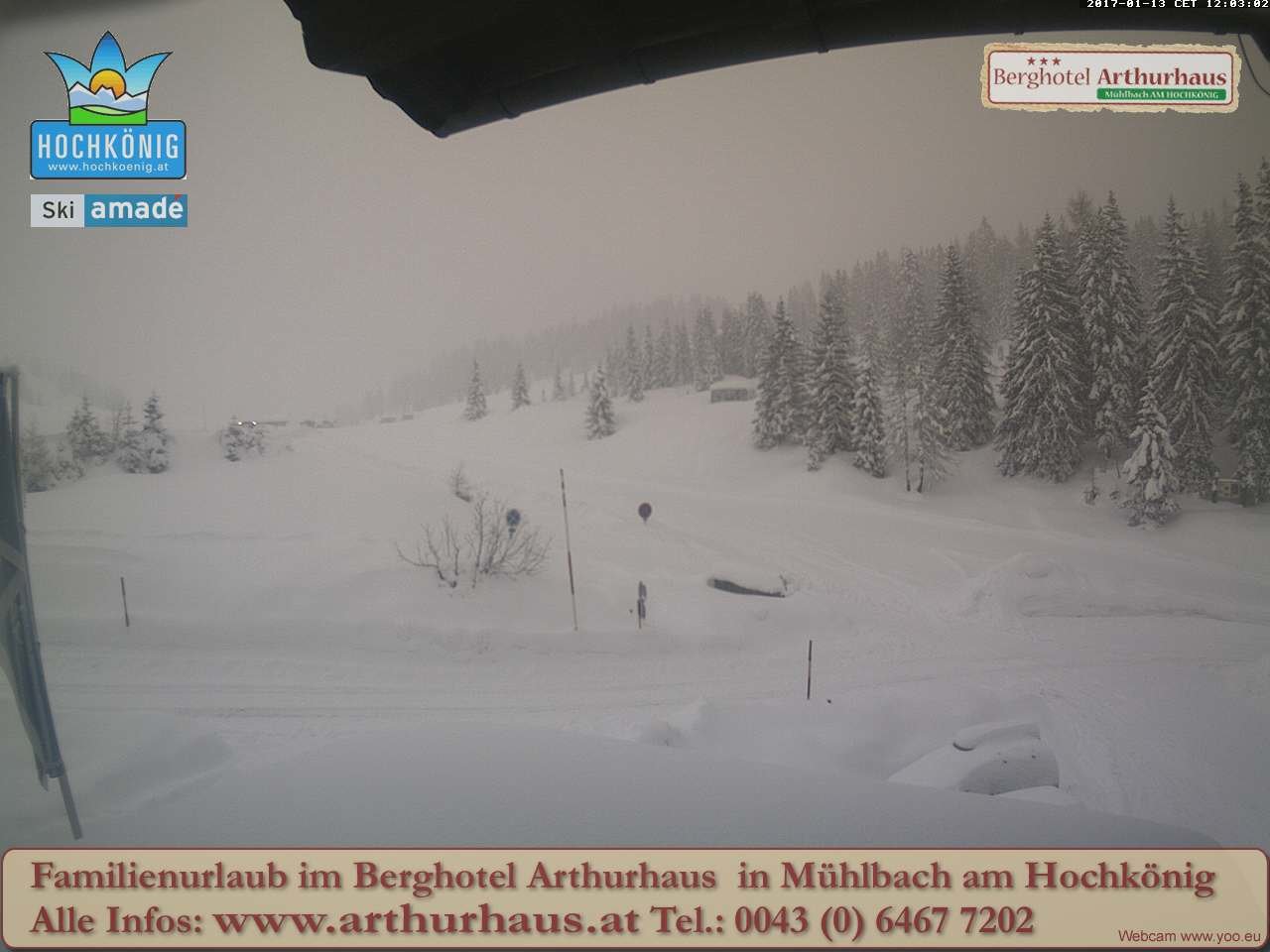 Hochkönig pénteken - fotó: webkamera