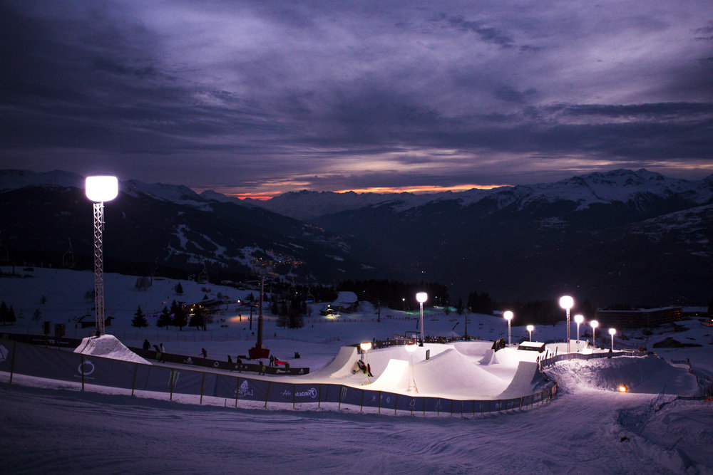 B&E Invitionalt pályája, melyet kizárólag erre a rendezvényre építenek fel.