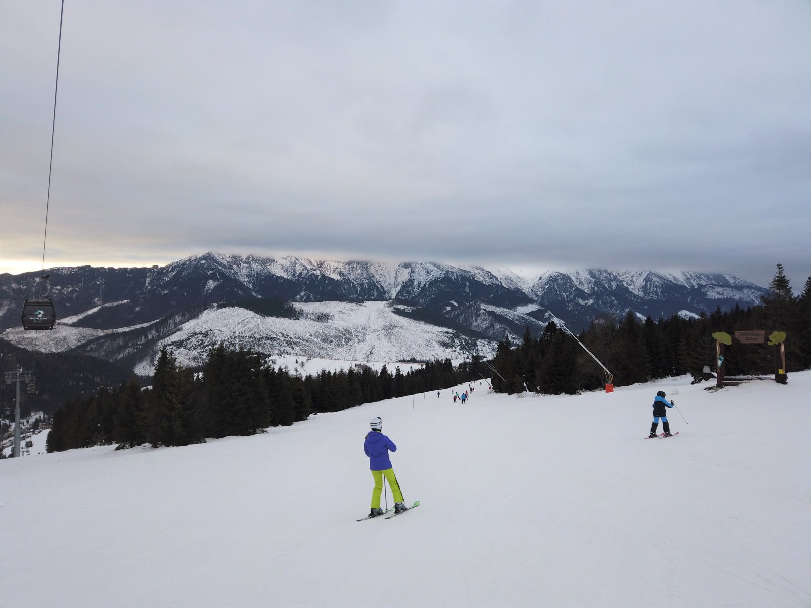 Az 1-es kék pálya Bachledova Dolina irányába