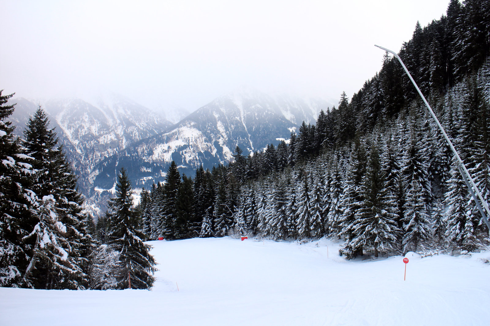 A 10,5 km hosszú H1/H2-es lesiklópálya - az igazi combedzés!