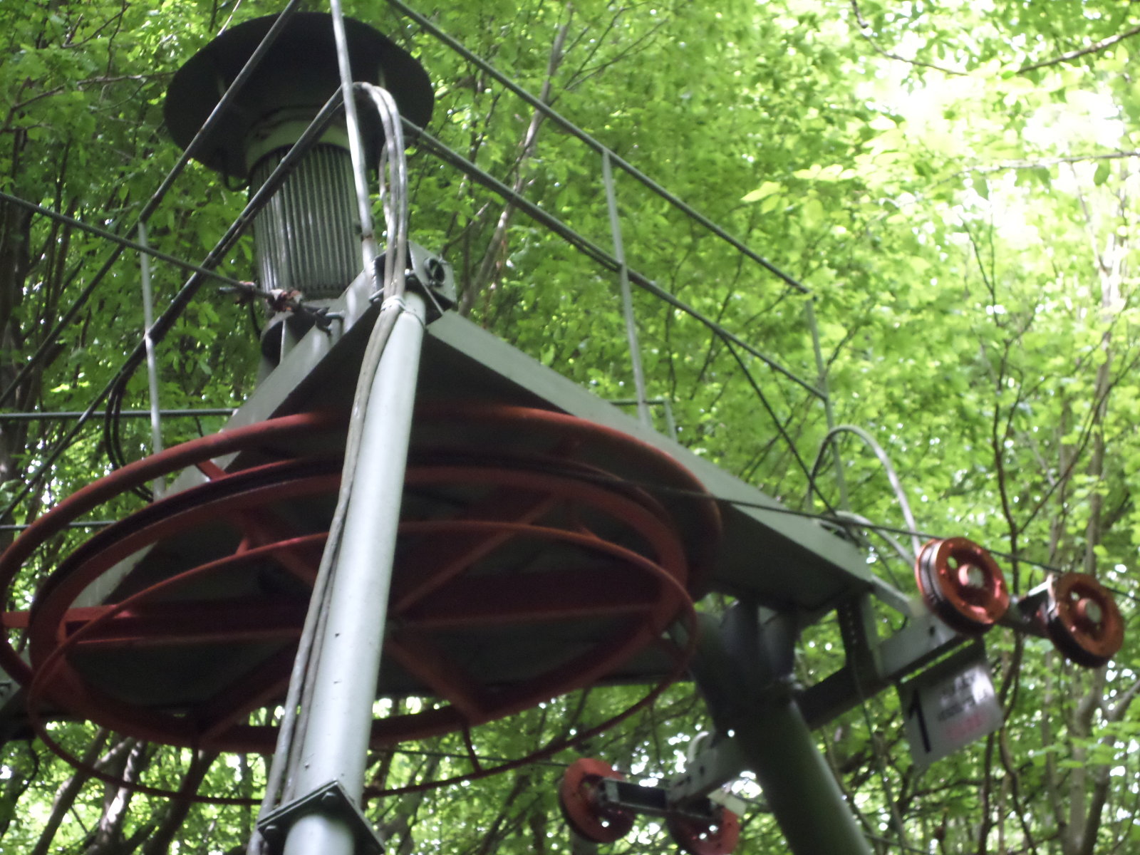 meghajtó kerék a felső állomáson