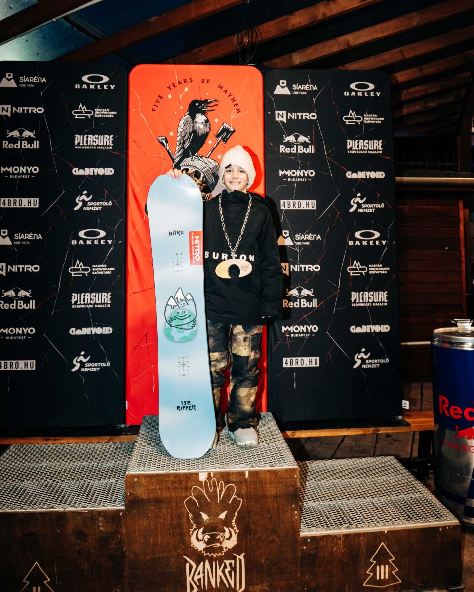 Banked Bakony 2026 Mini Shred Boys Podium I Fotó: Horváth Ádám