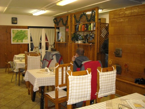 Gőzerővel működik a síház étterme is.