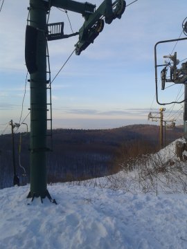 "C" és a "D" felvonó teteje