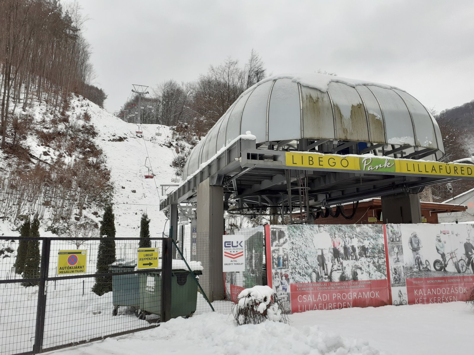 Lillafüredi kétüléses felvonó síelőket nem szállíthat