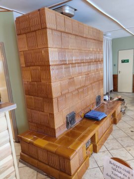 A síházban működő kályha