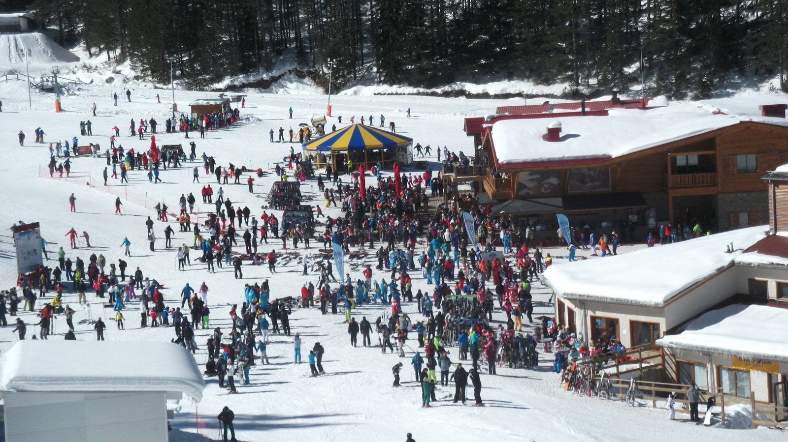 A kabinos teteje a síközpont központja - 1600m
