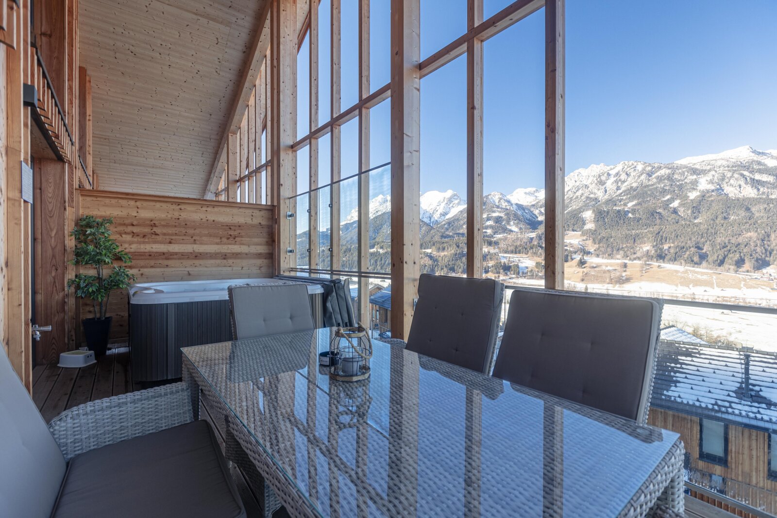 Galériás Superior apartman szaunával, pezsgőfürdővel - 95 m2 / 4 fős - földszinti alaprajz