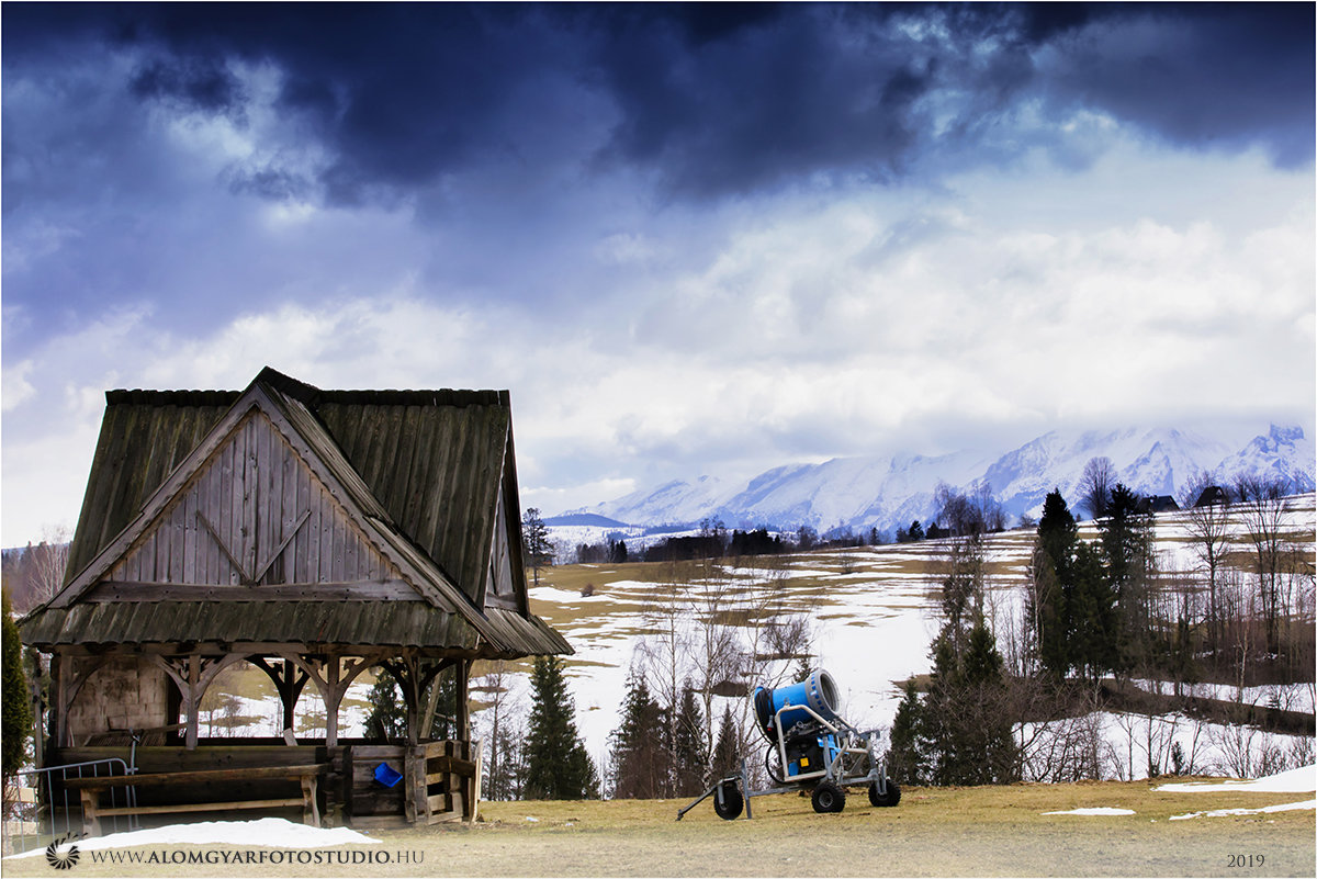 Hóágyú bevetésre kész
