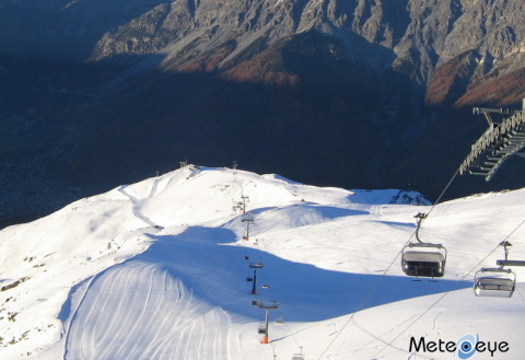 A pálya felső része péntek délután