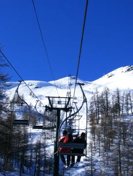 Gr.Serre liftel a S. Schevalier tetejére (2491 m.)