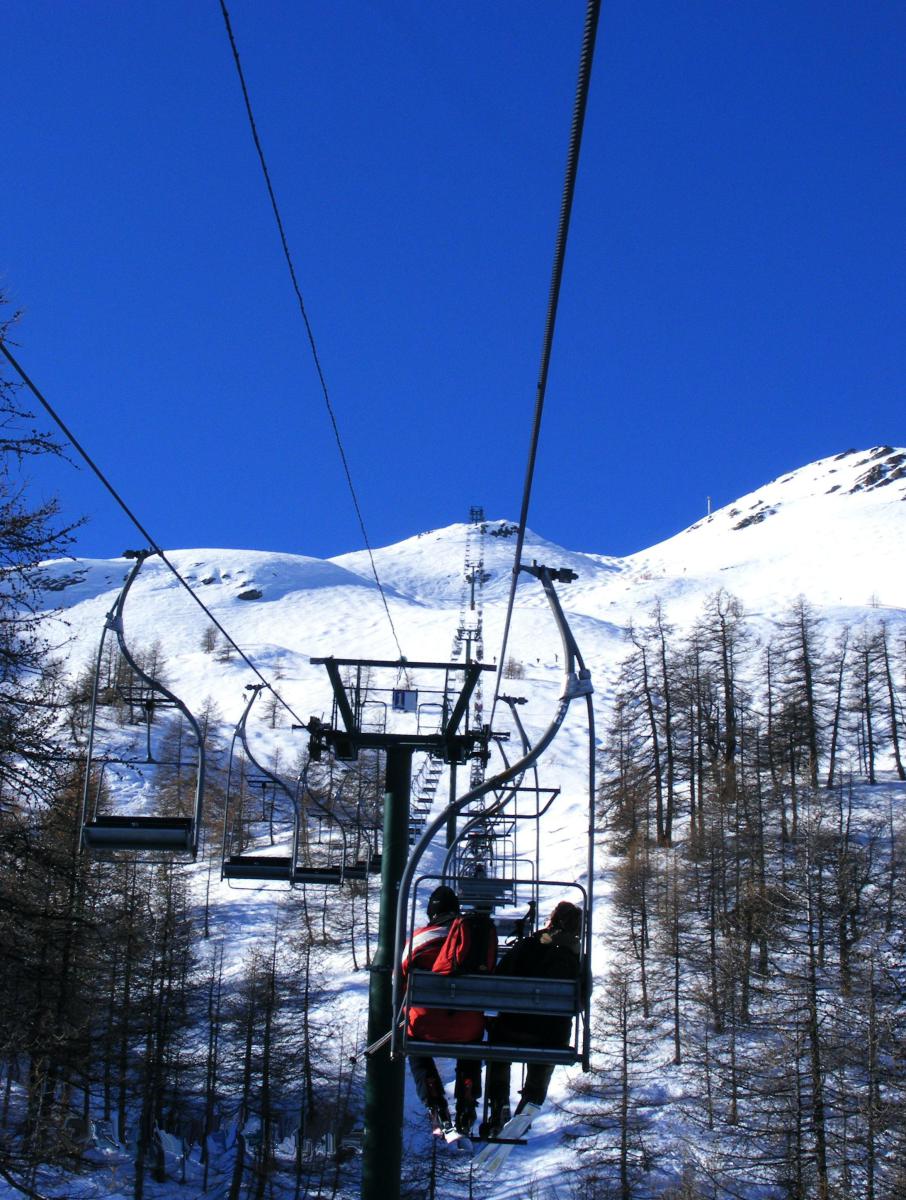 Gr.Serre liftel a S. Schevalier tetejére (2491 m.)